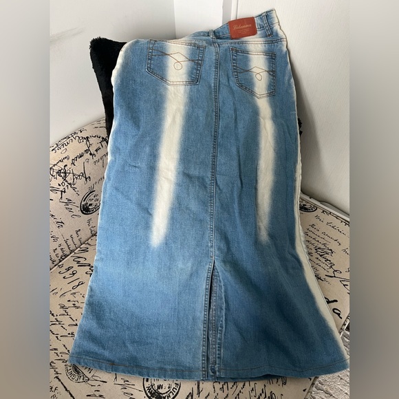 One of a Kind - Denim Maxi Skirt - Picture 2 of 4